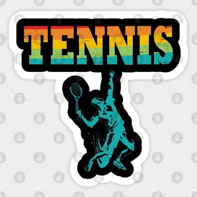 Tenis Vintage para jugadores de tenis felices | El tenis me hace feliz Sticker by vintagejoa